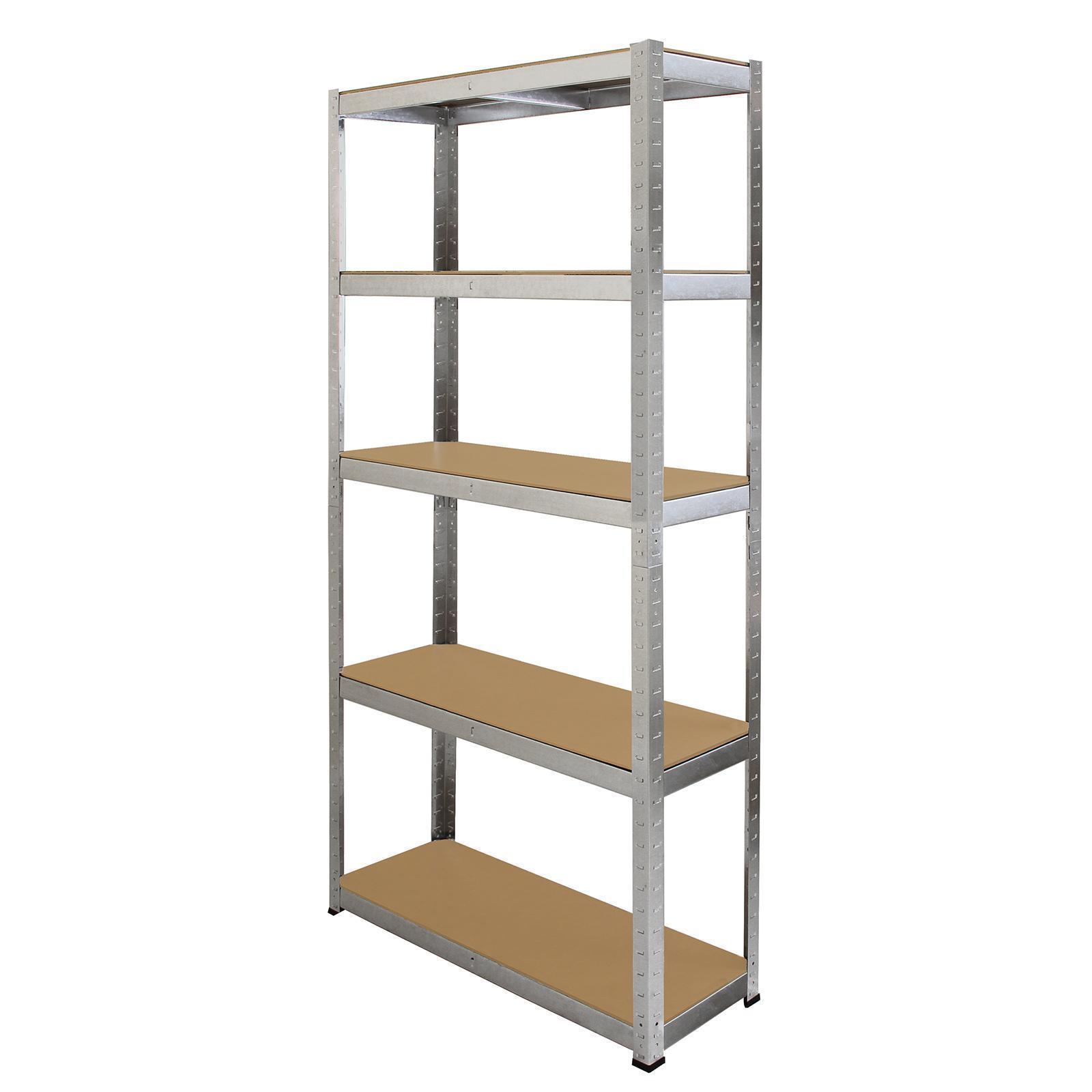 Industrial metal shelf 2 tier metal garage storage rivet shelving