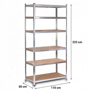 Light Duty Steel Slot Boltless Angle Shelf Garage Shelving Unit Slot Stacking Rack Metal Boltless Rivet Storage Rack Shelves