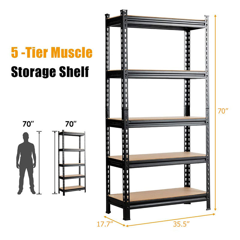 rivet boltless shelving/slotted angle rack shelving