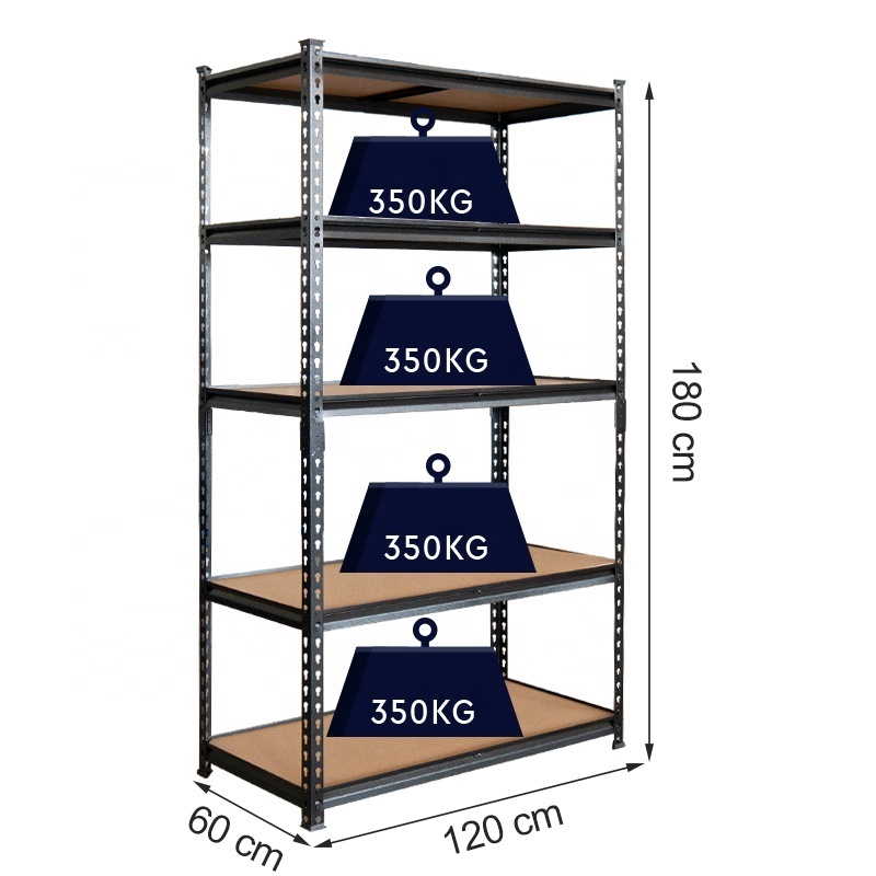 rivet boltless shelving/slotted angle rack shelving