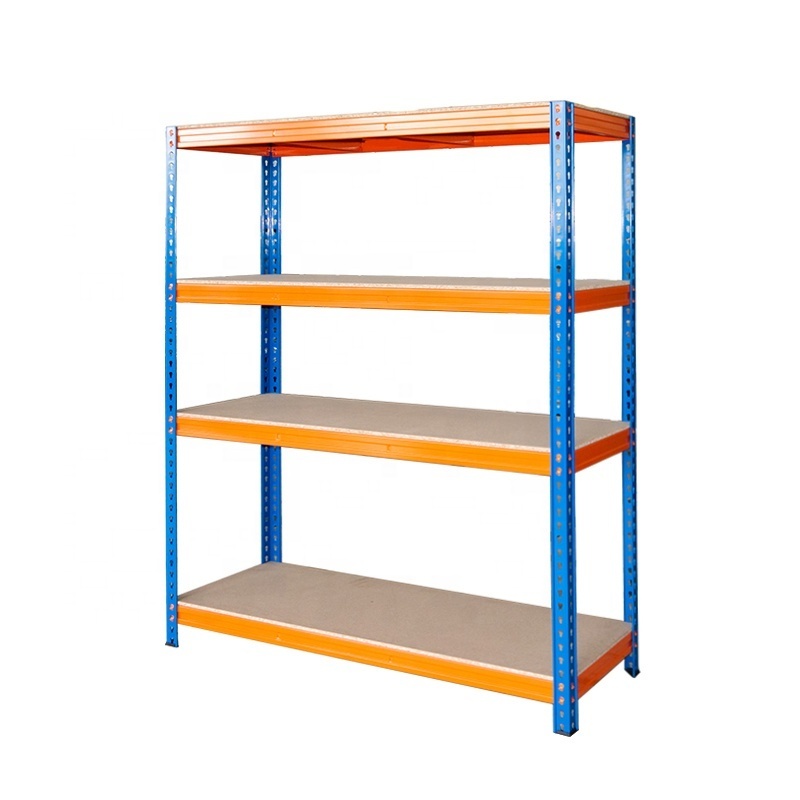 Garage Stackable Metal Warehouse Rack Storage Shelf Boltless Metal Shelving Unit Storage Shelves Heavy Duty Rack