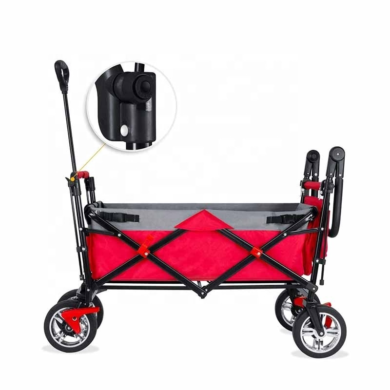 Collapsible Utility Outdoor Garden Cart Folding Wagon Foldable Heavy Duty Folding Wagon Cart Hand Garden Wagon