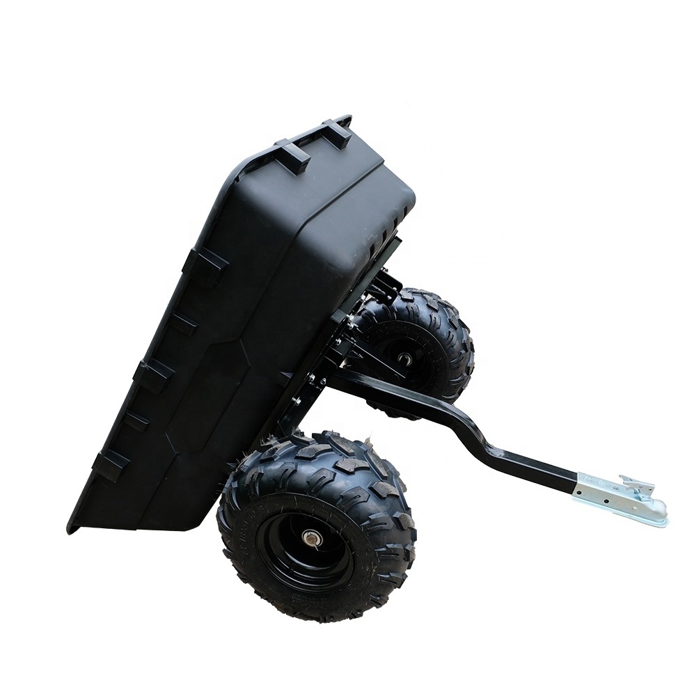 Motorcycle Tractor Truck Tow Tipping ATV Car Trailer Small Gardening ATV Wagon With 2 Wheels