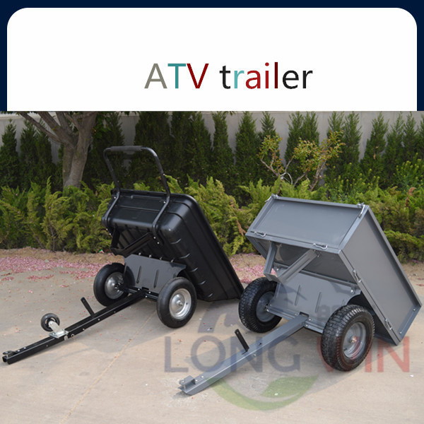 Galvanized tipping dump camping atv trailer