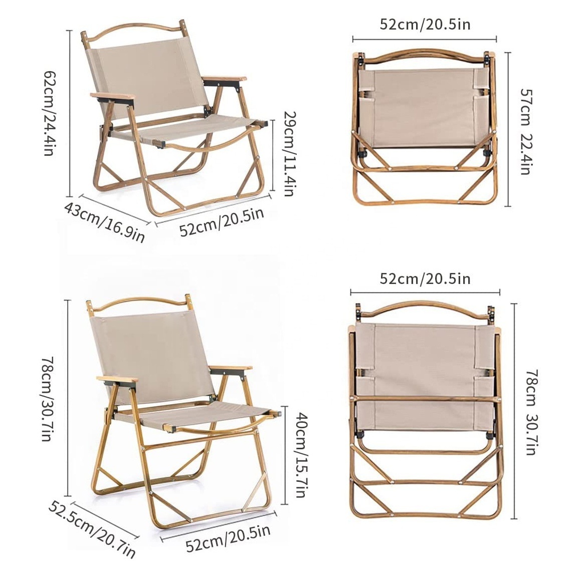 Folding Indoor Low Beach Chair Portable Camp Lawn Hiking Sports Hunting Kermit Folding Camping Chairs