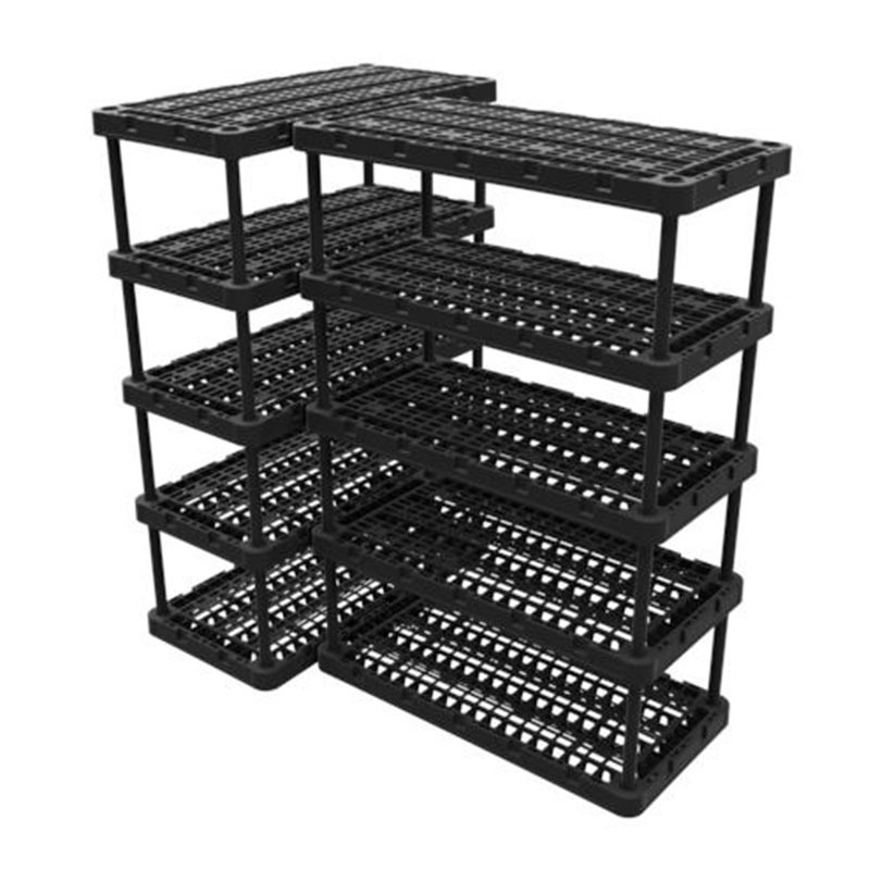 5 Tiers Plastic Home Storage Rack Shelving Shelf