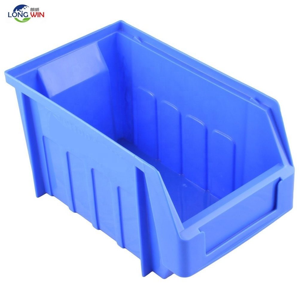 Warehouse Wall Mounted Hardware Rack Spare Box Picking Stackable Hanging Tools Storage Plastic Shelf Bins