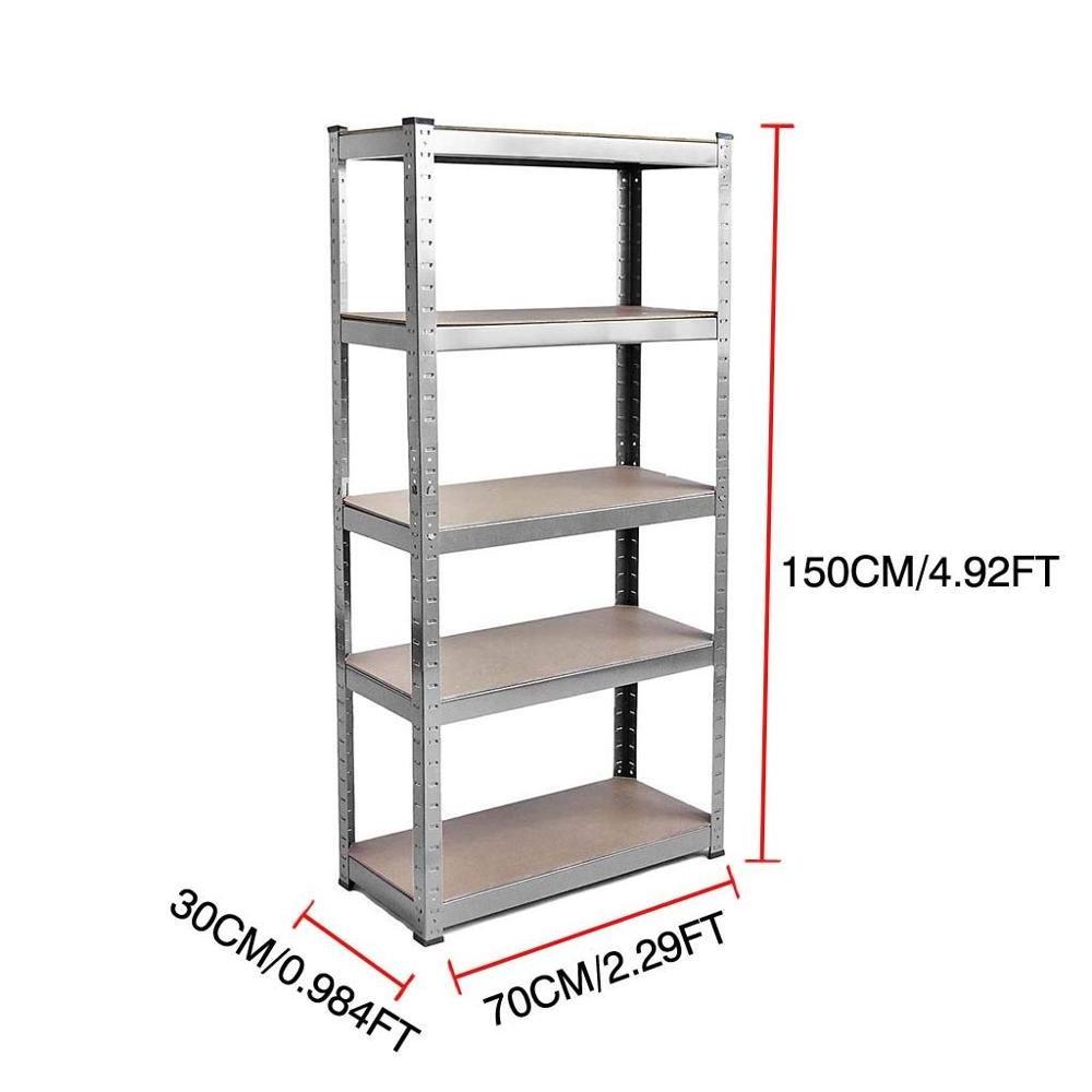 Heavy Duty 300kg Boltless Commercial Industrial Warehouse metal Storage Garage Shelving