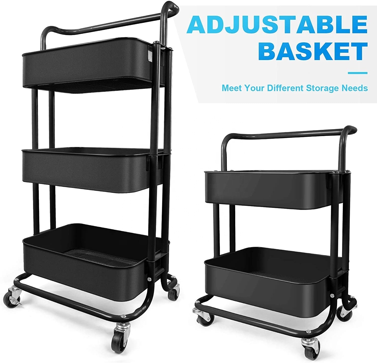 Mobile Kitchen Trolley Cart Hotel Catering Serving Party Food Storage Rack Shelf