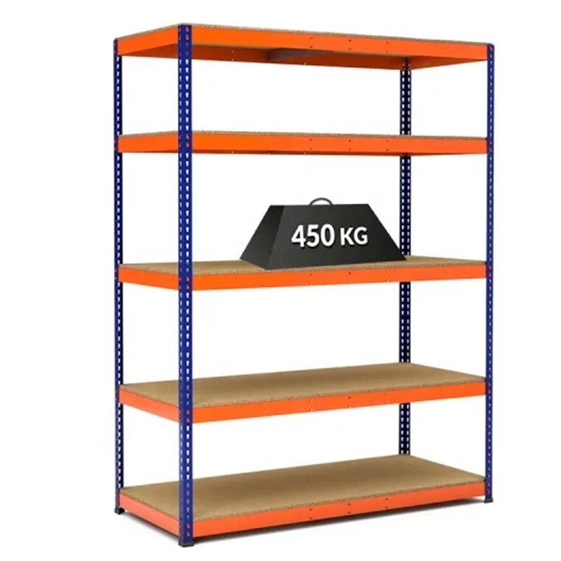 Warehouse Stacking Heavy Duty Garage Boltless Metal Frame Assembly Floor Standing Display Shelf Stackable Storage  Shelves