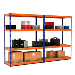 Warehouse Stacking Heavy Duty Garage Boltless Metal Frame Assembly Floor Standing Display Shelf Stackable Storage  Shelves