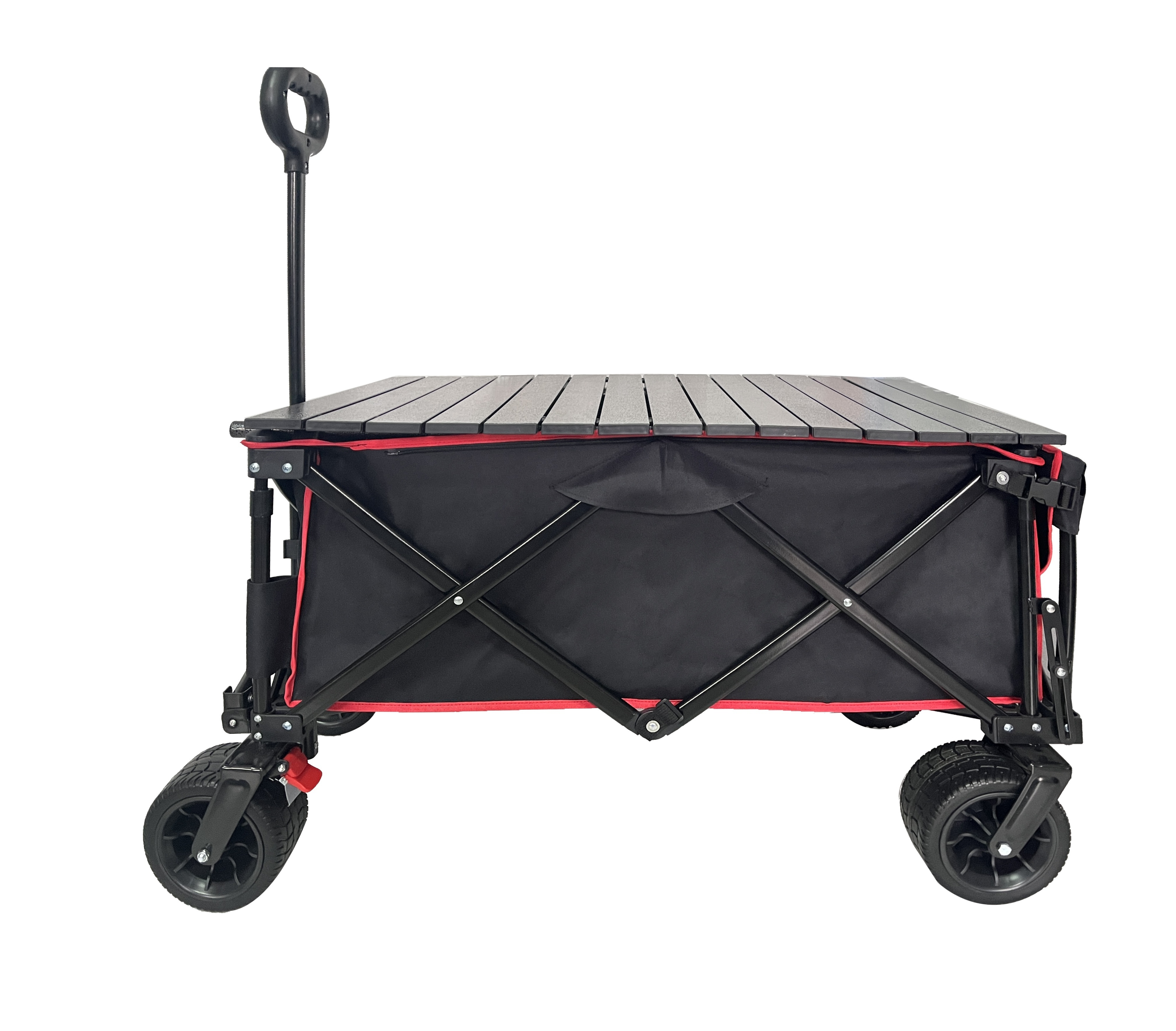 Portable Folding Beach Utility Cart Trolley Wagon Cart Garden Trolley Adjustable Collapsible Foldable Outdoor Utility Wagon