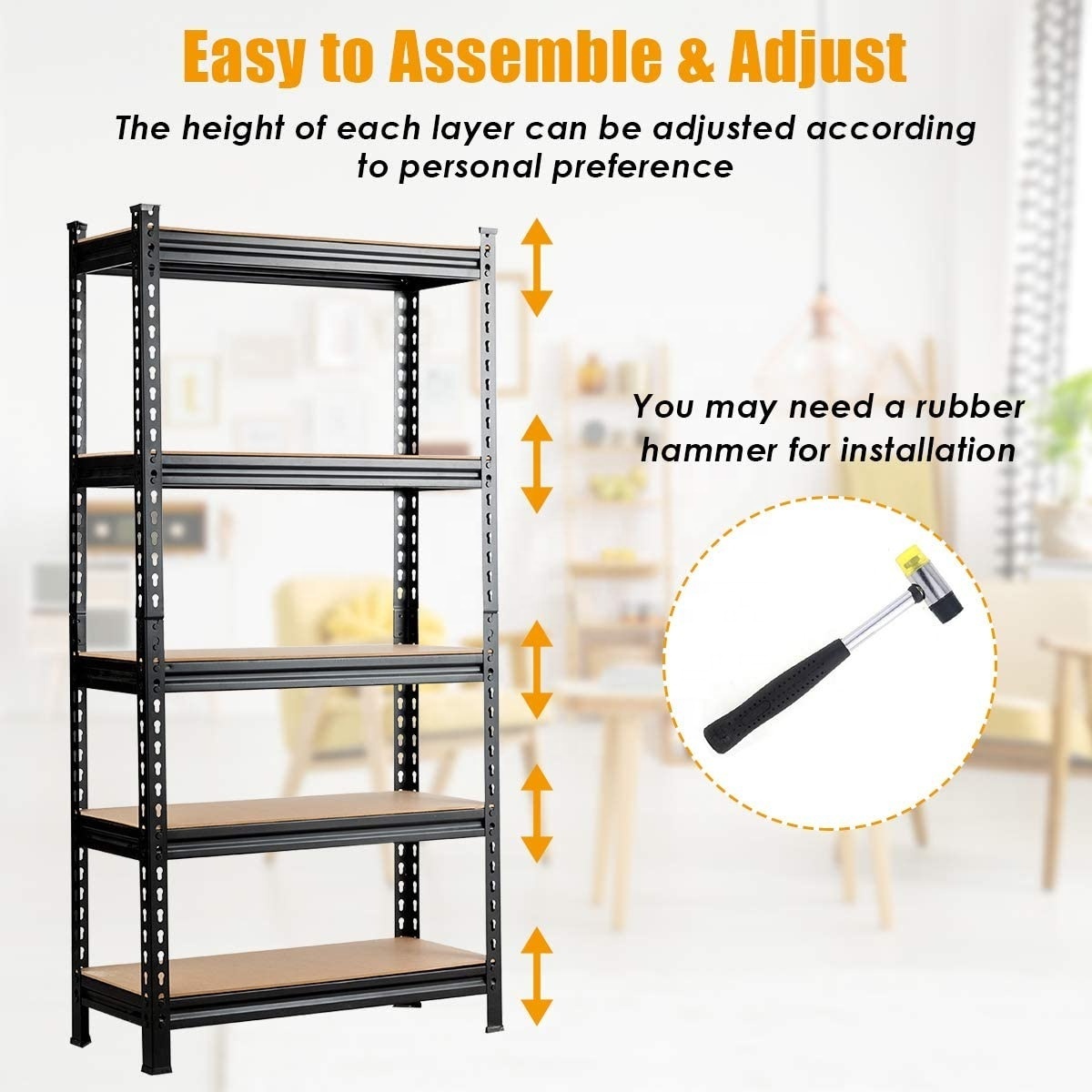 5 Level Heavy Duty Boltless Corner Metal Storage Warehouse Storage Shelves Slotted Angle Storage Rack Stacking Rack