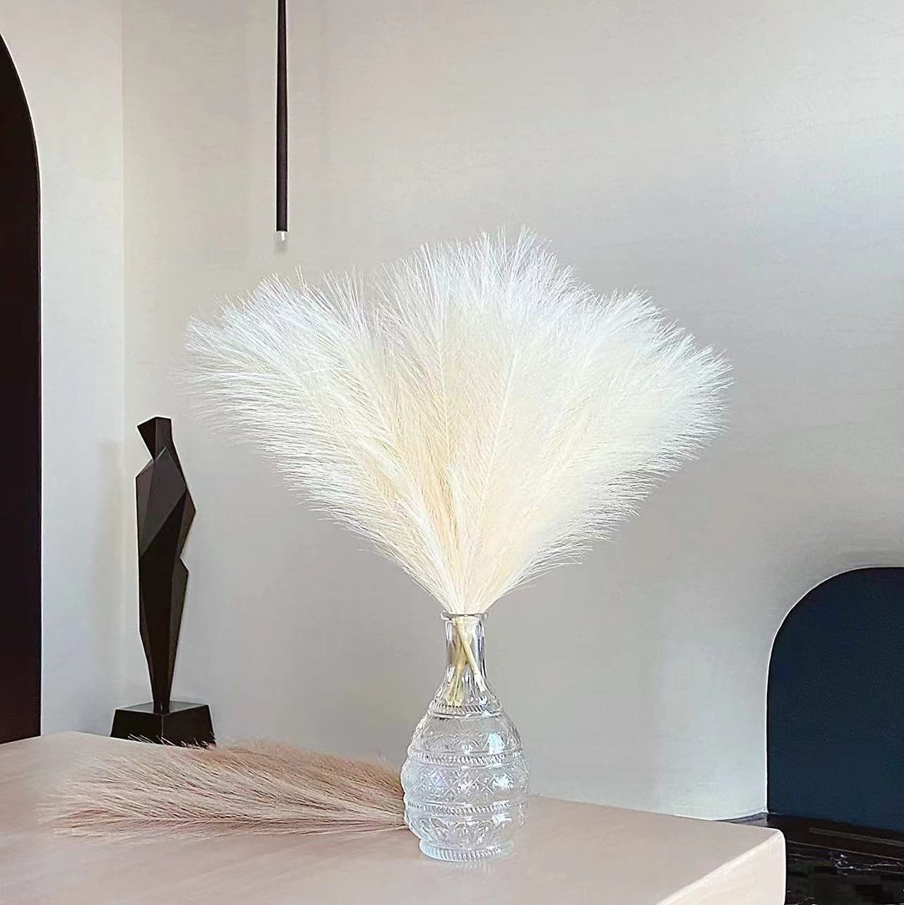 Pampas Artificial Plants Artificial Pampas Grass Decorative Flowers Fluffy Tall Pampas Grass