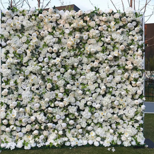 Flower Wall Wedding Rose Floral Wall 3D Flower Panel White Flower Wall Backdrop