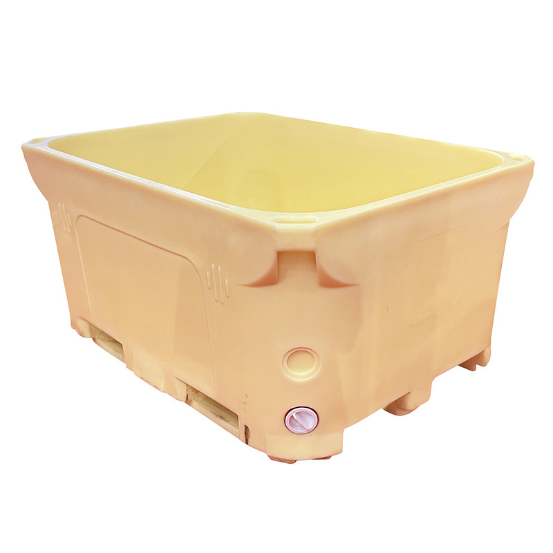 heavy duty 660l rotomold large lldpe double wall insulated fish tub for Food Transportation and Storage