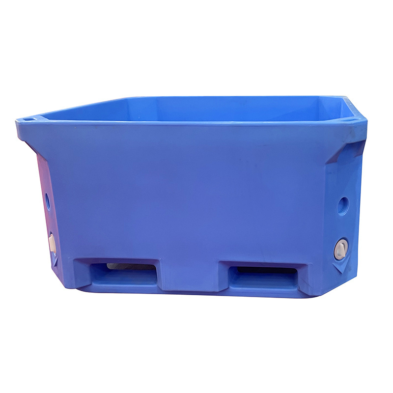 heavy duty 660l rotomold large lldpe double wall insulated fish tub for Food Transportation and Storage