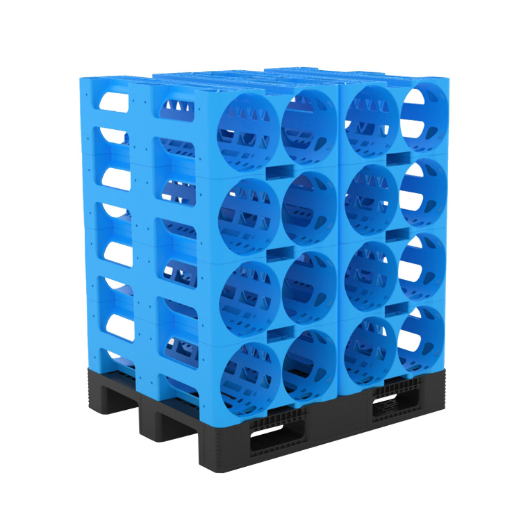 plastic pallet water rack for storage 40 bottles of  19L/20L/5 gallons drinking spring water