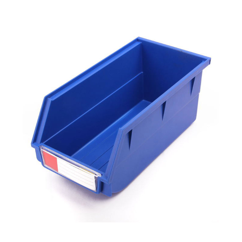 Plastic shelf bin boxes in virgin pp material for industrial spare parts picking