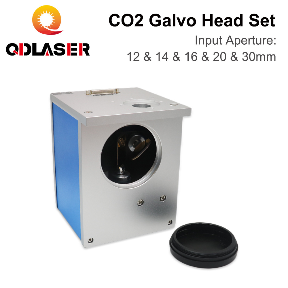 QDLASER CO2 Laser Scanning Oscillator Galvo Scan Head 10.6um Input Aperture 12mm 14mm 16mm 20mm 30mm Scanners with Power Supply