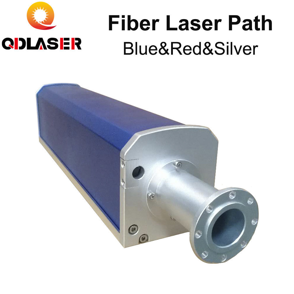 QDLASER Fiber Laser Path Blue Red Silver Standard Fiber Laser Path Housing Rayucs MAX Interface for Laser Marking Machine