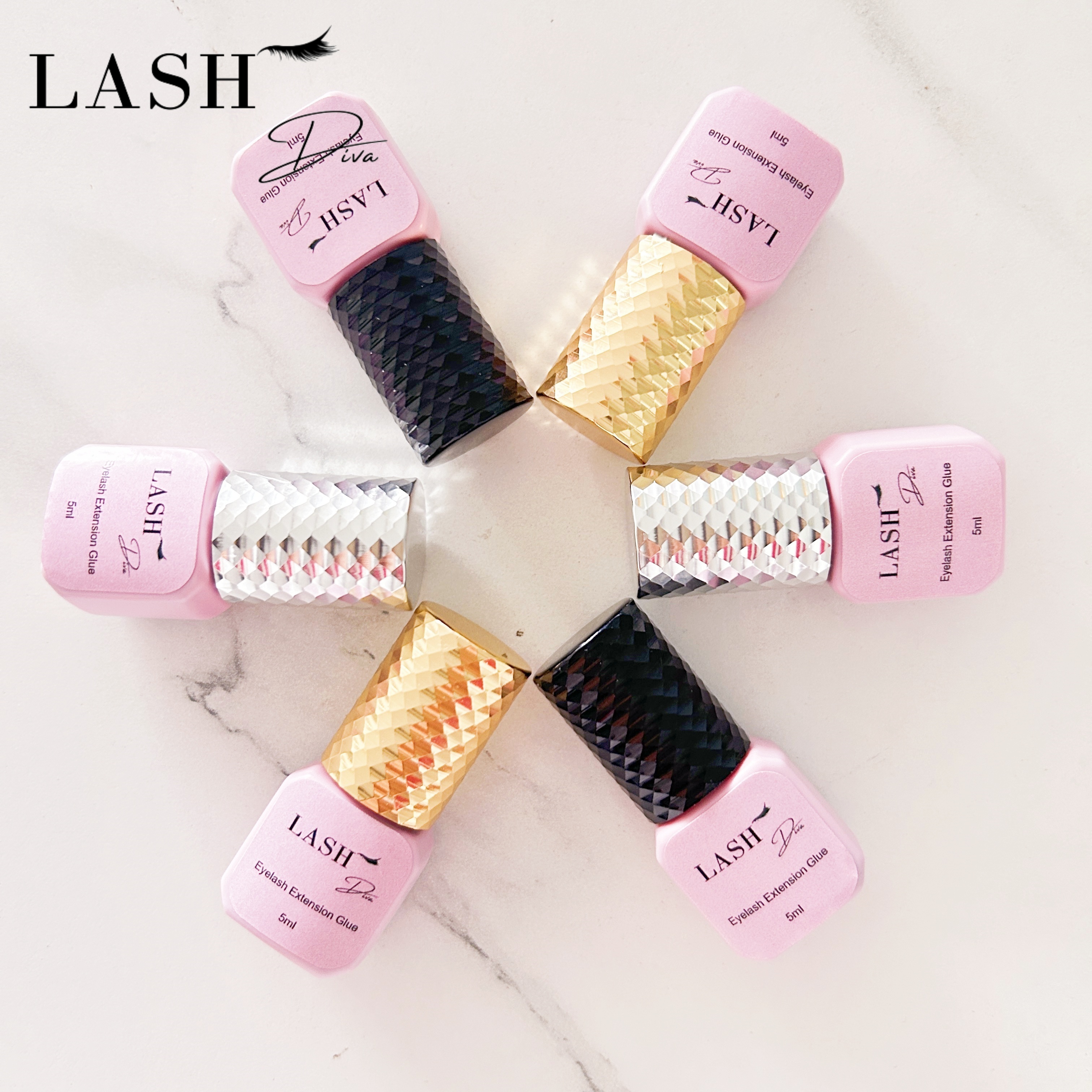 Private label extension adhesive clear and black lashes glue 0.5 sec 1 sec 2 sec  glue professional eyelashes glue private label