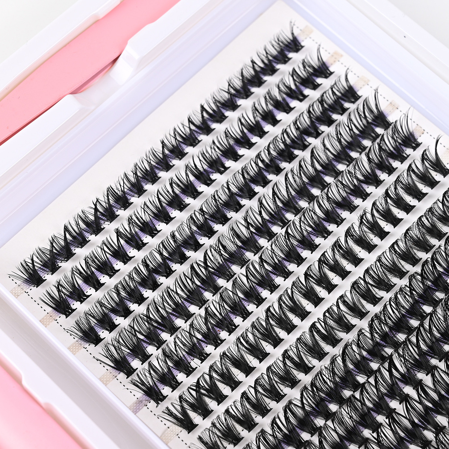 Bulk Cluster Lashes Fluffy Private Label Natural D Curl Cluster Lash Kit Wholesale Eyelash Extension Diy Cluster