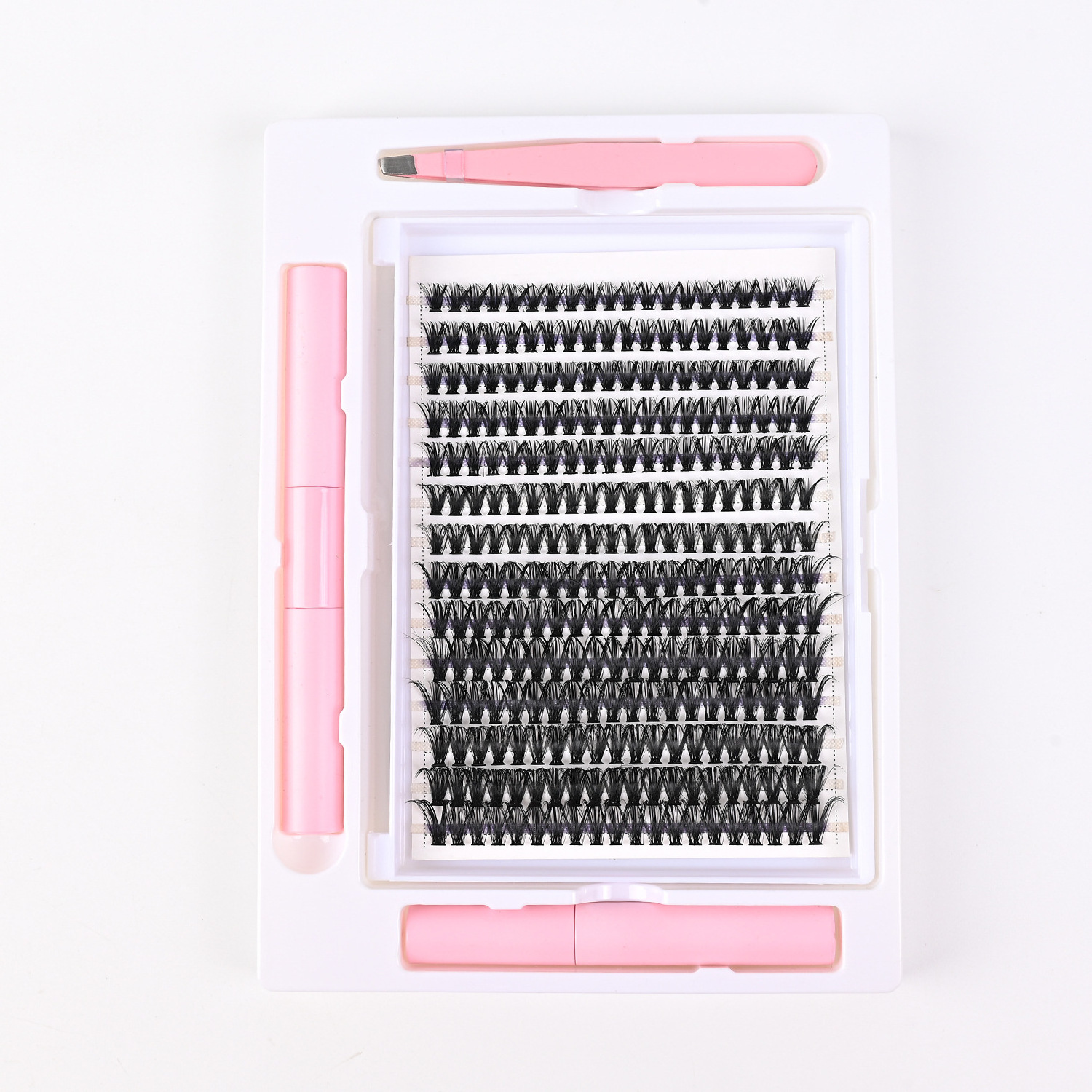 Bulk Cluster Lashes Fluffy Private Label Natural D Curl Cluster Lash Kit Wholesale Eyelash Extension Diy Cluster