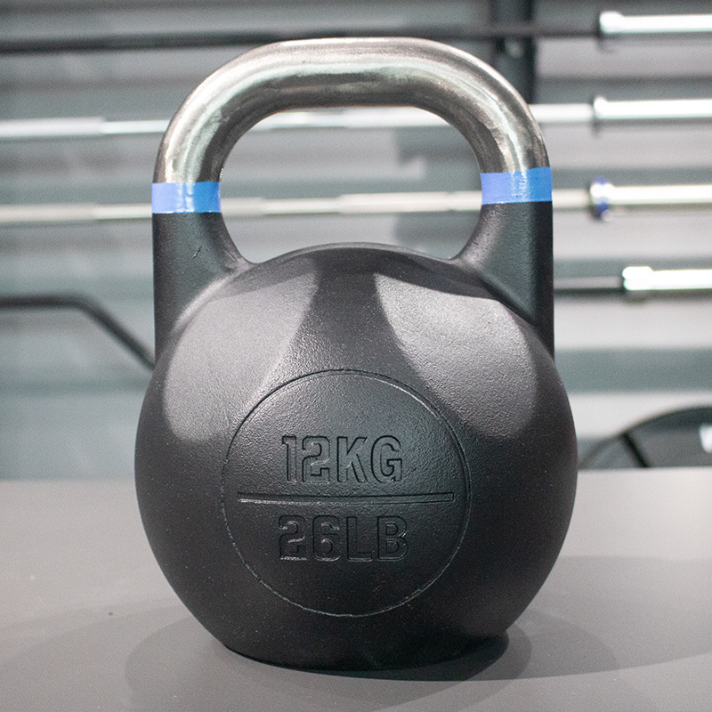 LDH training fitness gym strength vinyl coated competition kettlebells cast iron custom logo kettlebells with grip