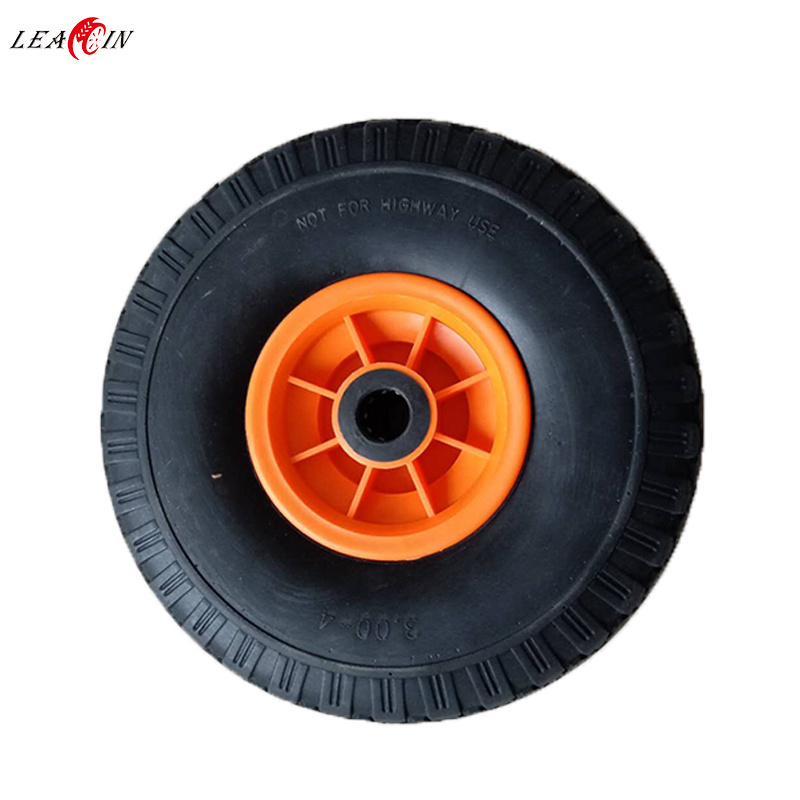 Small square pattern 3.00-4 Replacement Tire for wheelbarrow wheel, air rubber tire with plastic rim