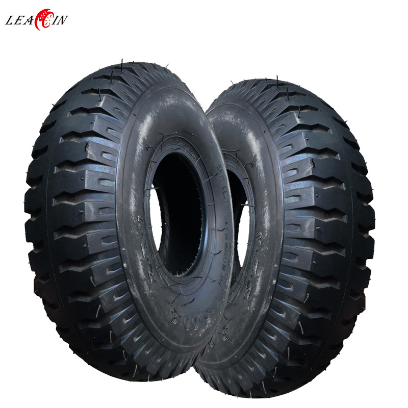 3.00-4 Air Filled Wheelbarrow Tire,Heavy-Duty Replacement TireTubed Tires Non-Slip for Garden Cart Wagon