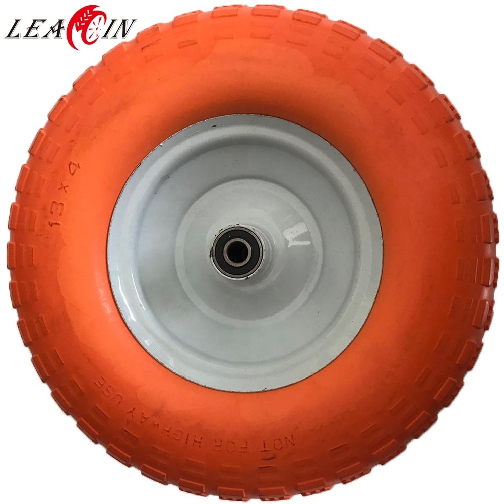 PU foam filled solid wheel 4.00-6 for hand trolley and wheelbarrows 4.00 6