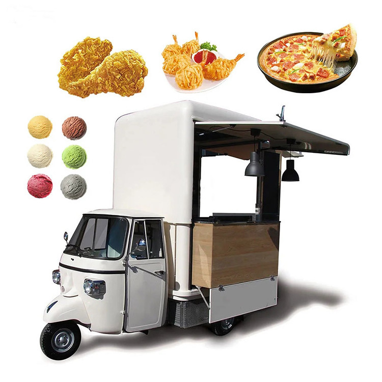 Electric 3 wheels Food carts Kiosk Mobile Espresso Coffee Ice Cream Cart Snack Catering Trailer