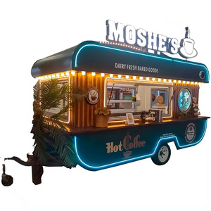 Mobile Food Truck Hot Dog Pizza Coffee Ice Cream Mobile Camping Trailer Mall Night Market food car