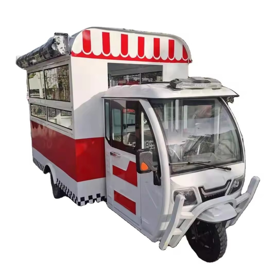 Mobile Dining Car Electric 3 wheels Food vending trucks coffee motorcycle food cart trailer for sale