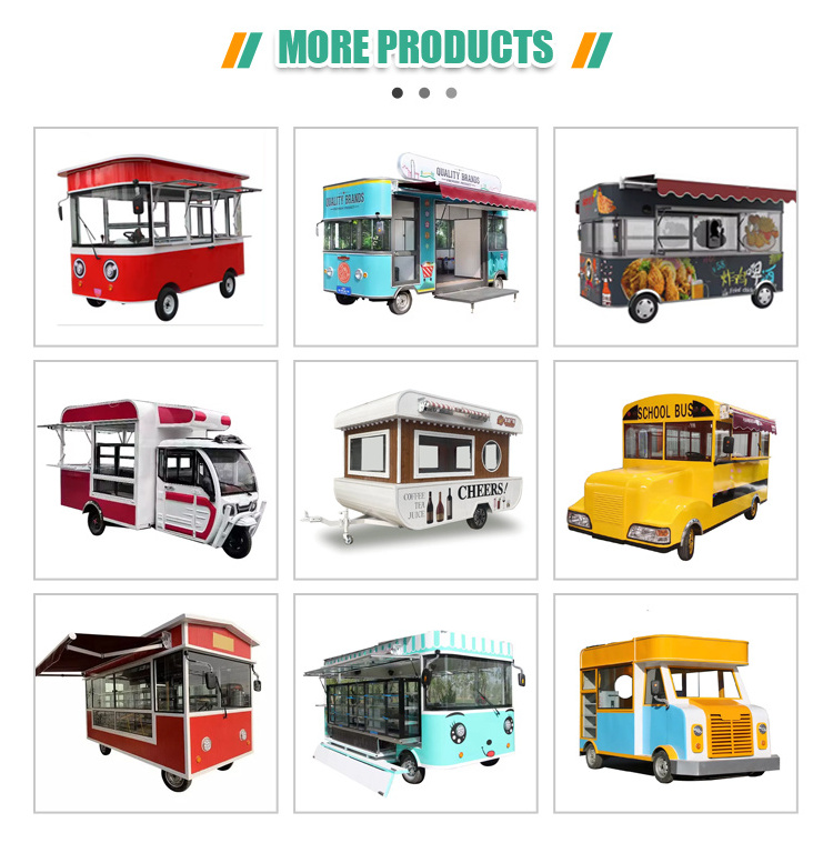 Customized Food car hot dog small coffee ice cream restaurant mobile fast food trailer truck for sale