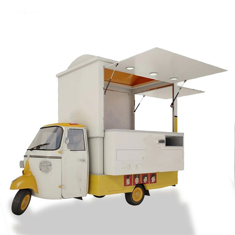 Non-Slip Aluminum Sheet Pizza Trailer Mobile Street Food Truck For Sale Unique Design Fast Food Cart