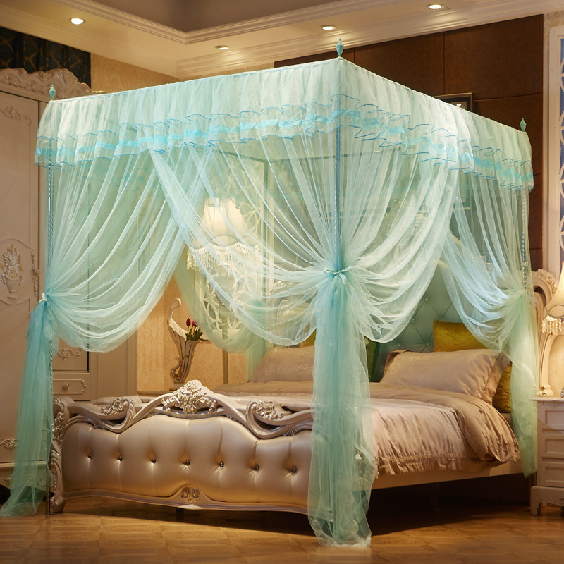 european and american style luxury double bed retractable princess canopy royal bedroom bed mosquito net