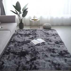 2023  Wholesale Modern Fluffy Carpets Rugs Living Room Fashion Design Polyester Shaggy Carpet