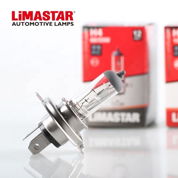 Limastar H4 Auto Lamp 12V 60/55W P43t Halogen Bulbs for Car Auto Light System