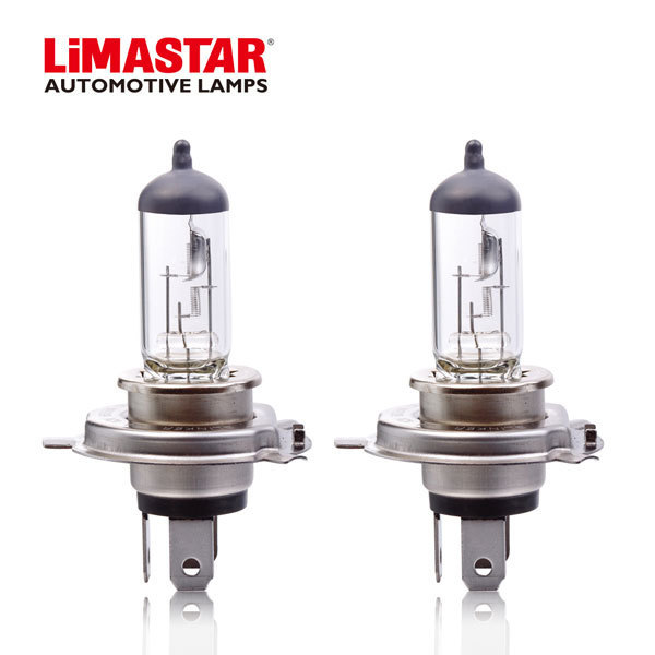 Limastar H4 Auto Lamp 12V 60/55W P43t Halogen Bulbs for Car Auto Light System