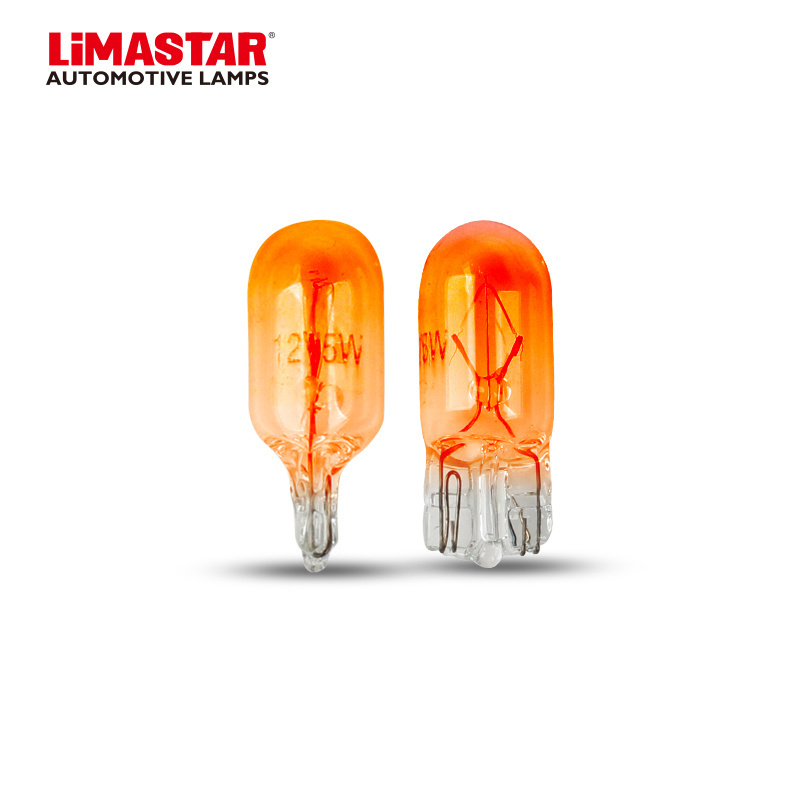 Limastar T10 Auto Lamp 12V 5W Amber car interior light