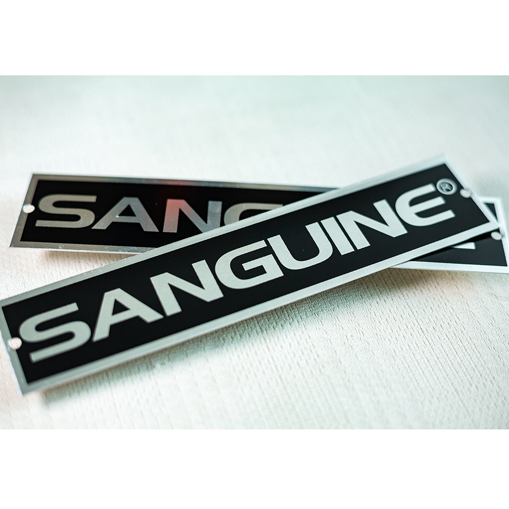 Custom metal nameplate logo tag aluminum stainless steel label nameplate sticker