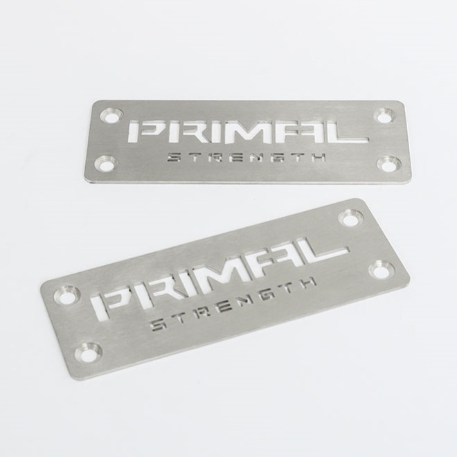 custom Logo metal 3d embossed stickers nameplates