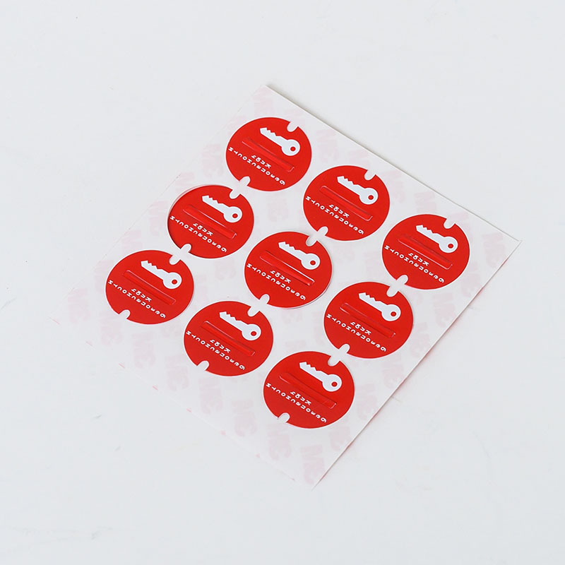 Customized waterproof switch button prompt stickers for mechanical equipment