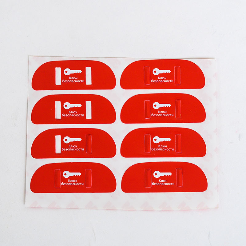 Customized waterproof switch button prompt stickers for mechanical equipment