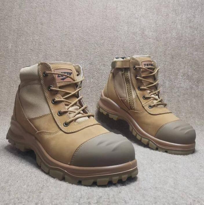 2024 factory price American big size 14 brown black Steel Toe Men Industrial Working Hiking Safety Boots