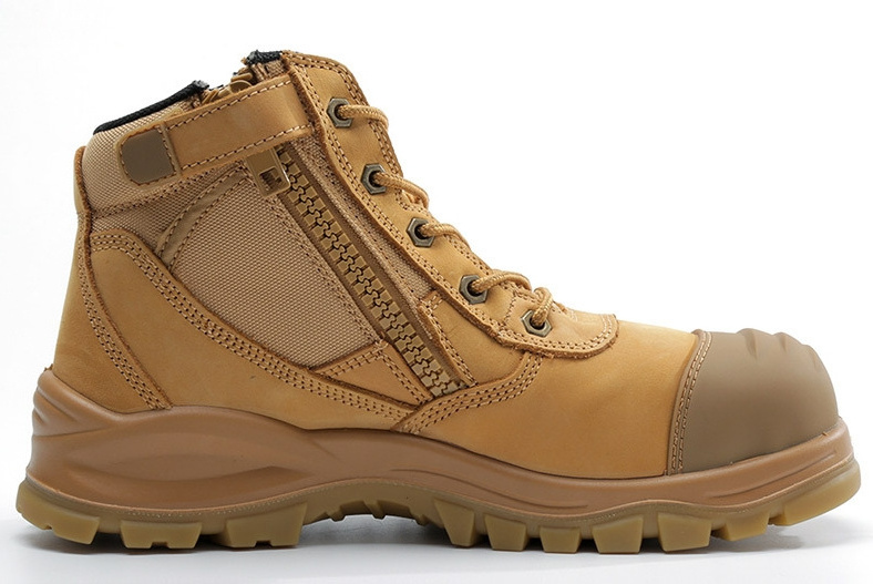 Work Boots Men Boots Shoes Leather Working Boots Steel Toe Workboots Oil Resistans Safety Shoes Mining Footwear