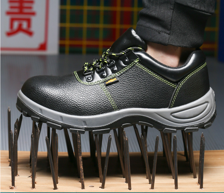 Custom made most comfortable anti acid smash puncture original breathable mesh mining work safety shoes steel toe boots for men