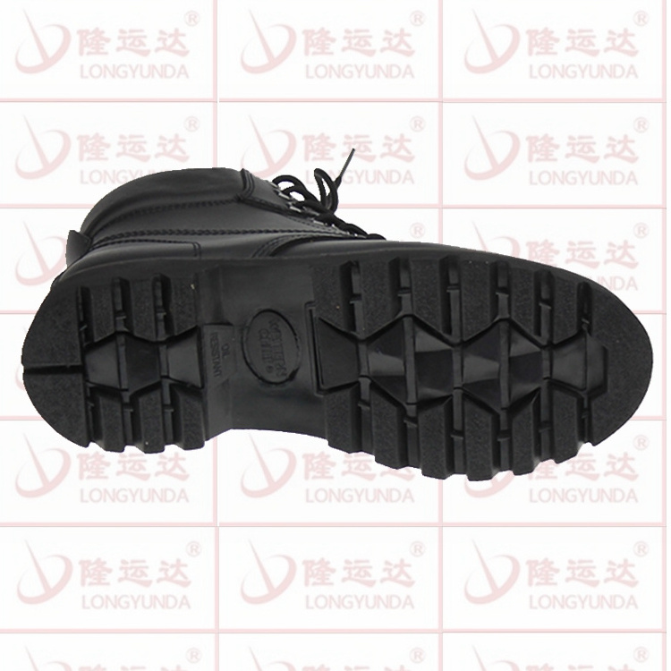 Black Durable Water resistant Oil resistant  Goodyear Welted Steel Toe work safety boots Men's work shoes